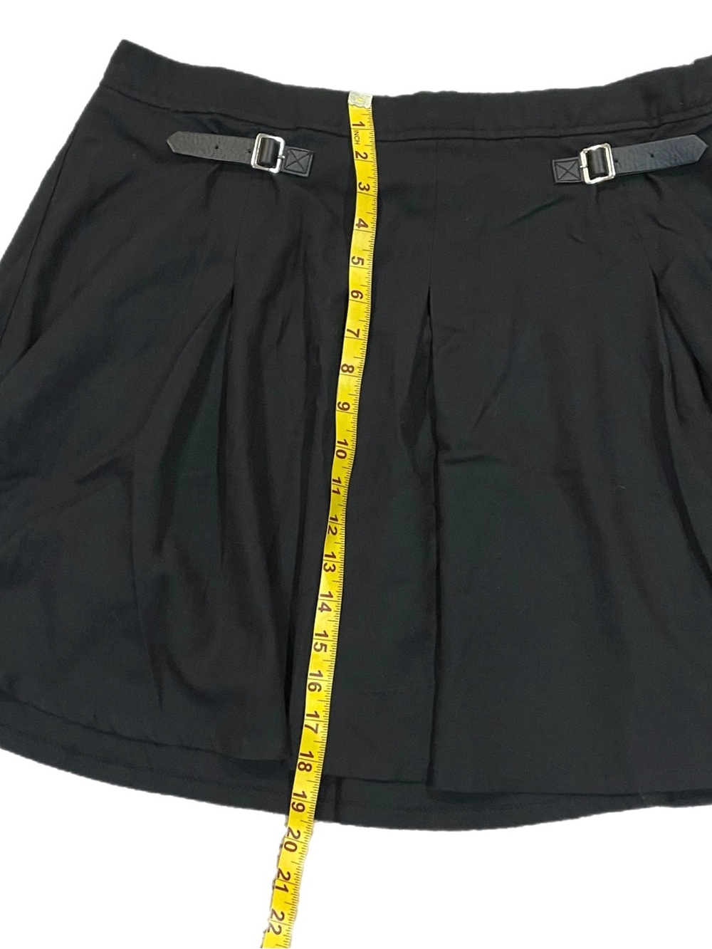 Hot Topic Mini Skirts Bundle 1X plus size black with buckles and red plaid - Picture 8 of 8